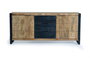 GINER Y COLOMER Aparador 2 Puertas Madera de Mango Natural 80 x 180 x 45 cm